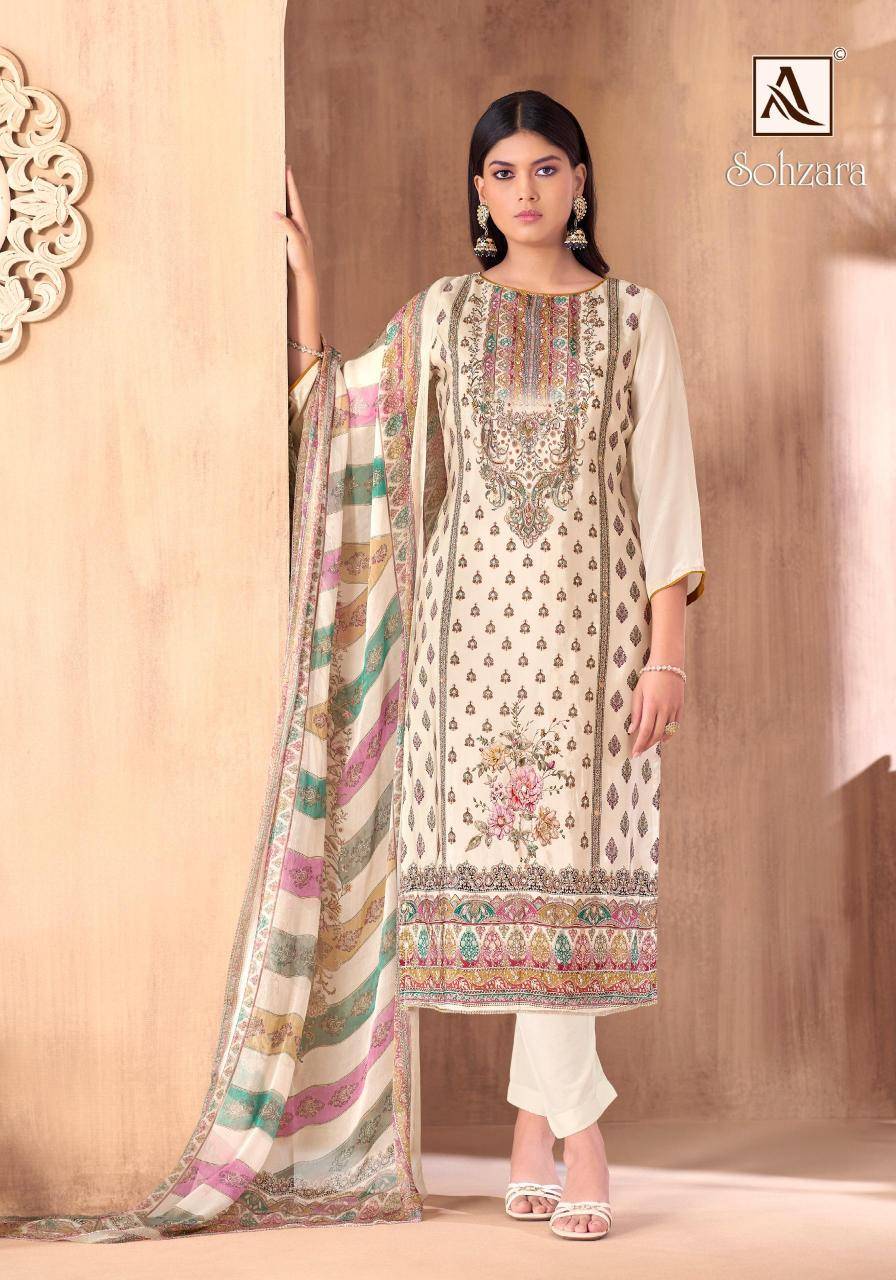 Alok suit sohzara Dress material wholesalers in Delhi